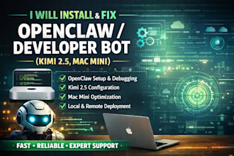fix setup openclaw open claw developer bot install deploy kimi 2 5 mac mini bot