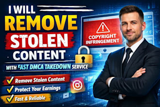 permanently remove stolen content with fast dmca takedown service