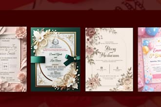 design editable canva invitation for wedding and events