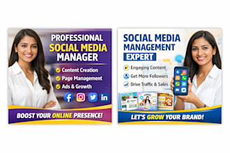 be your expert social media manager and grow your brand