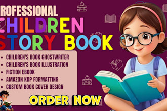 children book ghostwriter, kids moral story writer, fiction ghost book writer