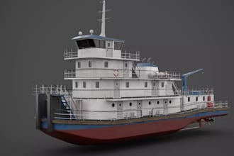 sketchup,cad,blend,3ds max 3dvessel ship,offshore cargo,exterior hull,watercraft
