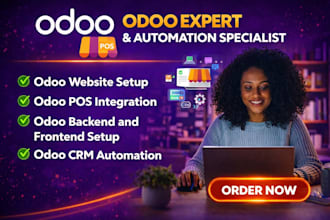 develop custom web app saas odoo erp crm odoo pos backend odoo frontend support