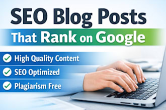 write SEO blog posts and articles that rank on google