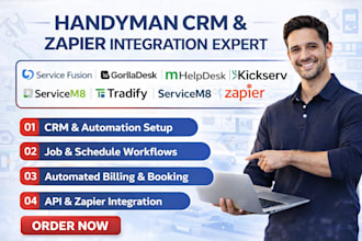 handyman crm zap service fusion gorilladesk mhelpdesk kickserv servicem8 tradify