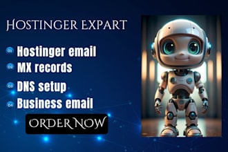 setup hostinger horizon custom email domain mx records business mail integration