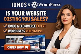 design ionos website ionos ecommerce and redesign wordpress website expert