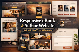 create a responsive ebook and author website with wordpress