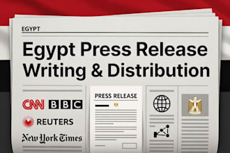 craft egypt press release to the major websites