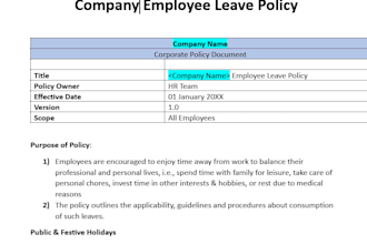 craft custom HR policies, compliance documents for your business