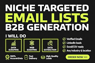 provide niche targeted email list for your business leads marketing