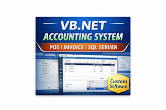 develop vb net accounting system, pos, invoice system