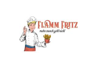 design fritz he young french bakery boy cheeky logo