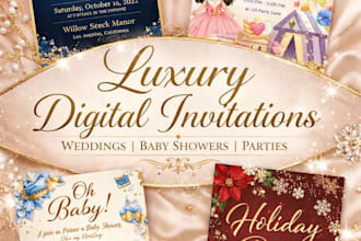 design luxury digital invitations for any event