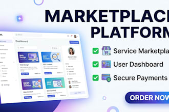 build marketplace website, service marketplace or platform using bubble io
