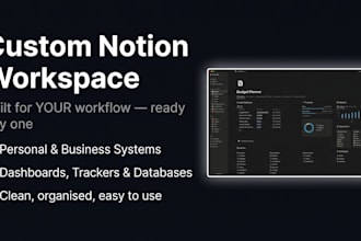 build a custom notion workspace for productivity and business