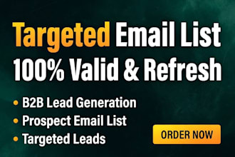 provide niche targeted email list building for your business leads marketing