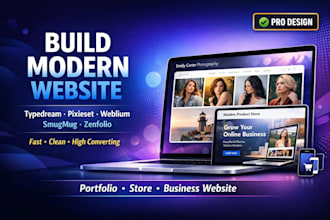 build typedream smugmug weblium pixieset zenfolio product website store design