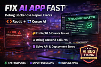 fix replit error cursor ai bug debug backend code deployment repair saas