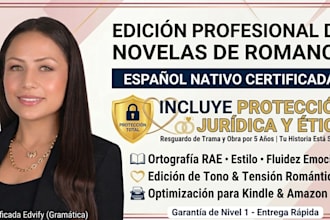 revisaré y corregiré tu novela romántica en español