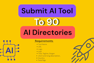 manually submit your ai tool or startup submission to 90 ai directories