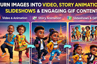turn images into video, story animation, slideshows and do image manipulation
