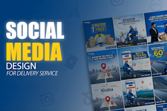 create social media ads for courier and delivery services