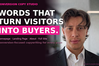 write high converting website copy and landing page copywriting