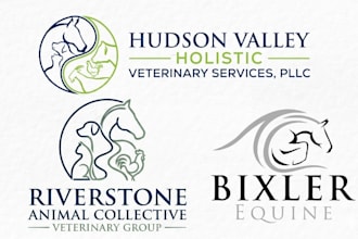 do modern equestrian equine horse farm logo for you