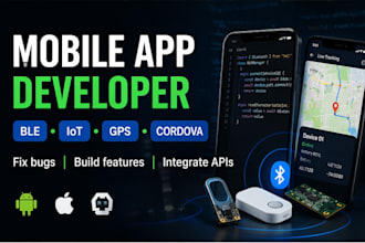 develop ble or iot mobile app for ios and android