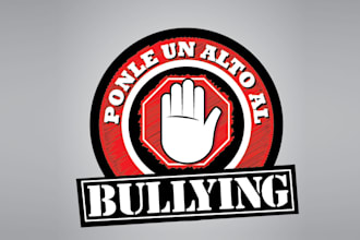 design monogram super stop bullying logo