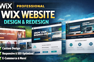 be your wix website development wix landing page wix redsign wix website design