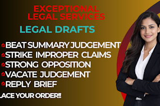 draft a motion to strike improper claims or defenses