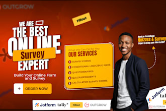 create online forms using jotform, outgrow, tally, fillout, online survey