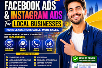 run instagram ads and facebook ads for local business