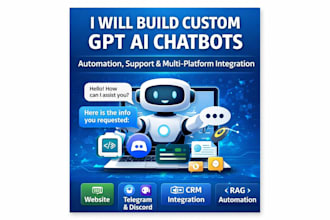build custom ai chatbot with gpt integration and automation