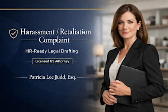 write a powerful workplace harassment or retaliation complaint