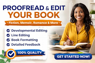 proofread, format fiction, romance, erotic and developmental book edit