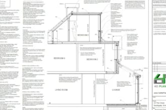 be architect creating UK planning permission, breg, deck drawings