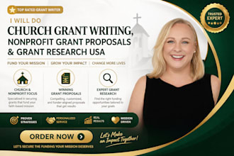 do church grant writing, nonprofit grant proposals, and grant research USA