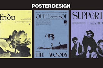 design bold and experimental poster for music or events