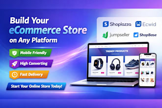 create shoplazza ecwid jumpseller shopbase mydukaan product website store design