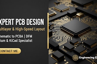 do professional multilayer pcb design and schematic layout with dfm