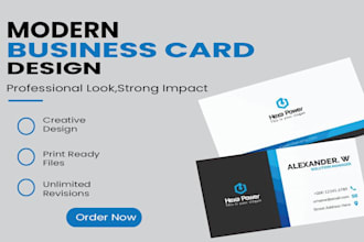design modern and professional business card