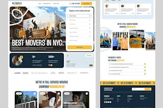 cargo website, towing website, courier website, moving company website