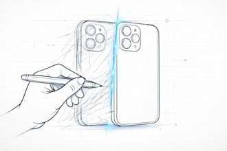 create technical drawing and clean vector line art
