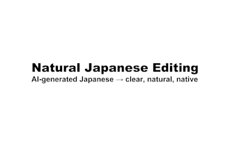 proofread and humanize japanese text