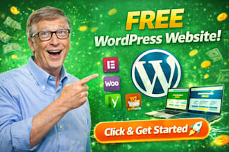 build wordpress website,website builders design, website maintenance, for free