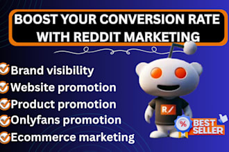 promote ecommerce website, saas, digital product, onlyfans link, ai girl, reddit