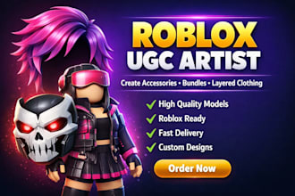 create roblox ugc accessories and character bundles